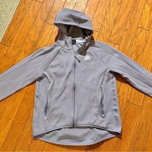 Nike Light Gray Zip-Up Jacket